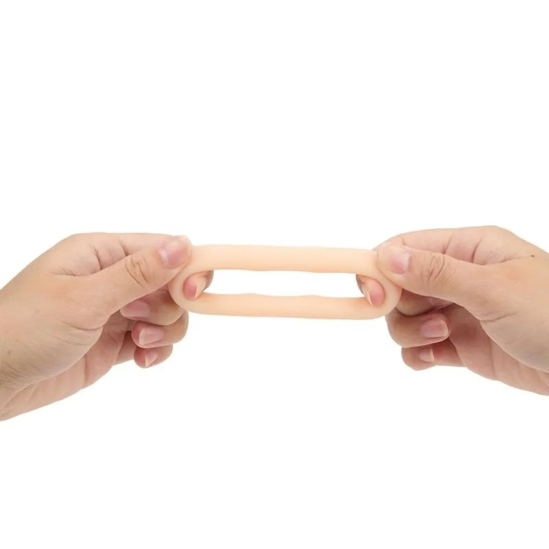 Maia Gunner Liquid Silicone Construction C Ring-Vanilla