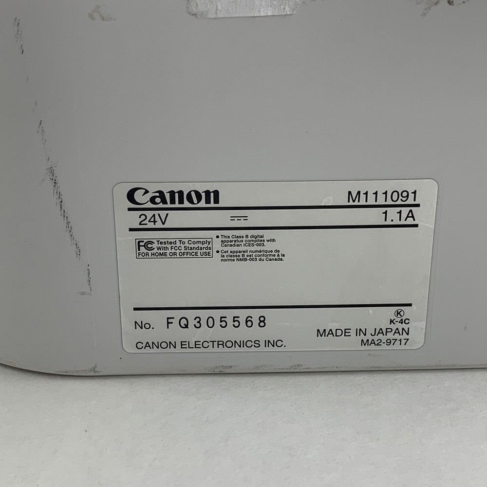 Canon ImageFormula DR-M160 Desktop Duplex Document Scanner Tested No AC Adapter