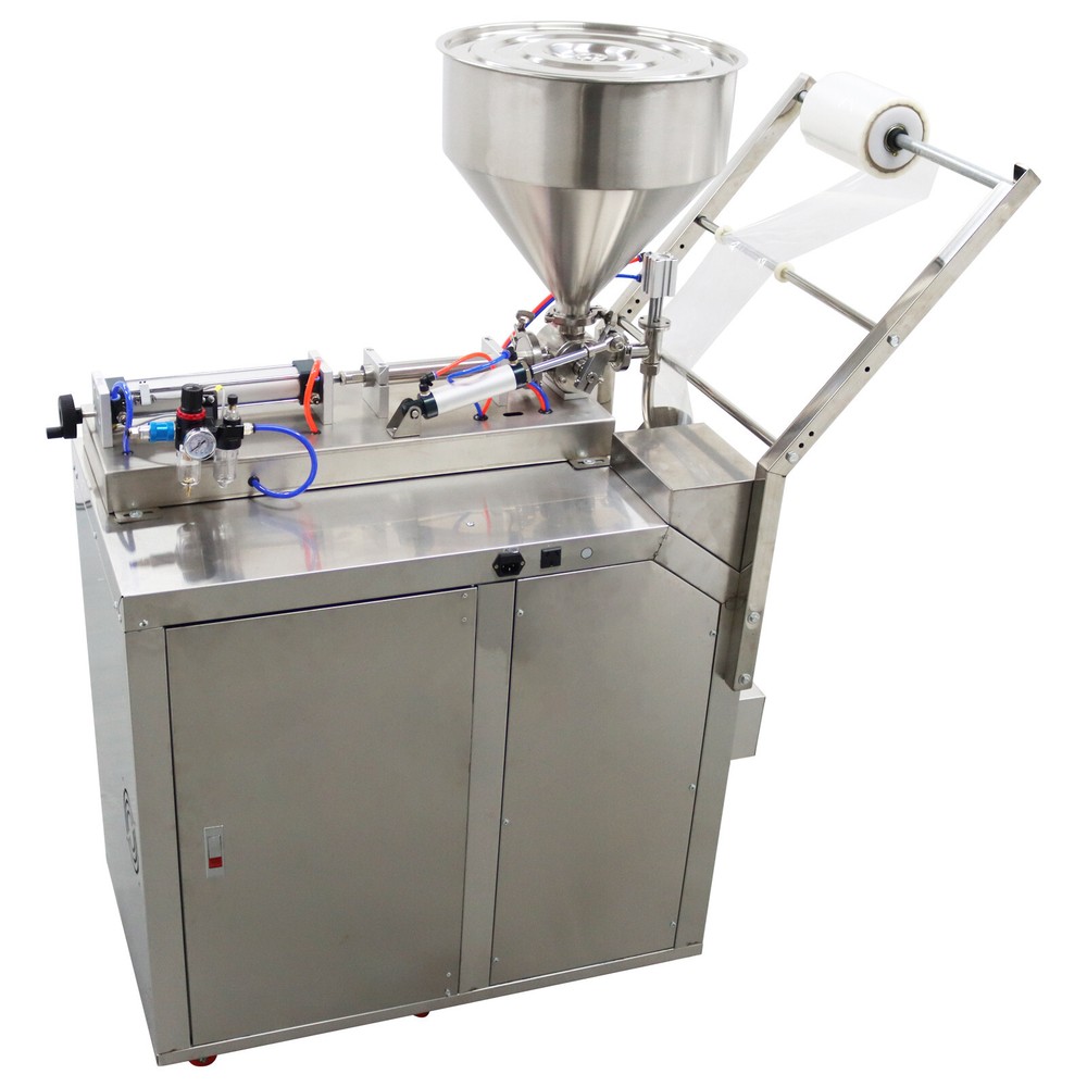 10-100ml Automatic Quantitative Paste Liquid Filling Sealing Machine 110V 0.5KW