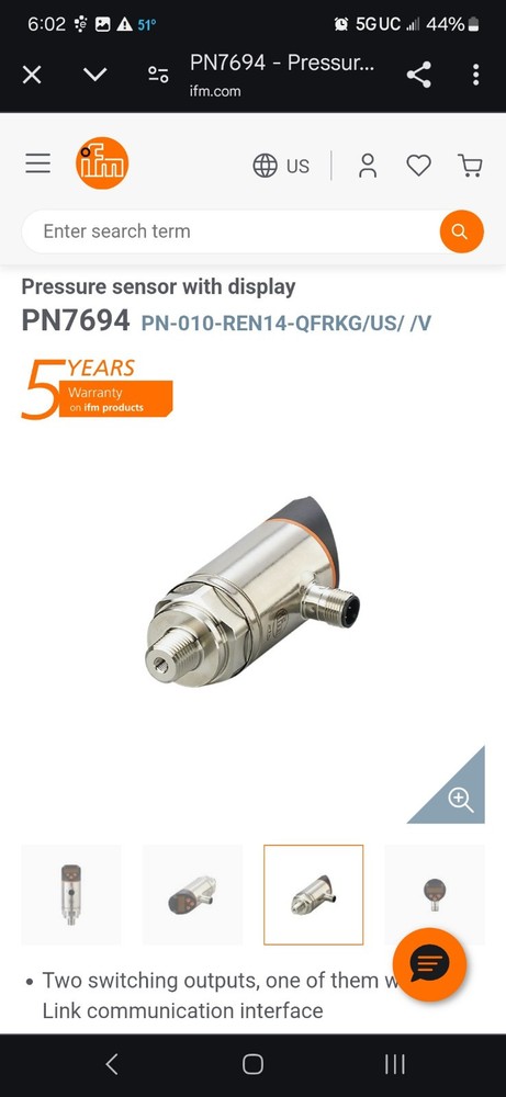 IMF Electronic Pressure Sensor With Display PN7694