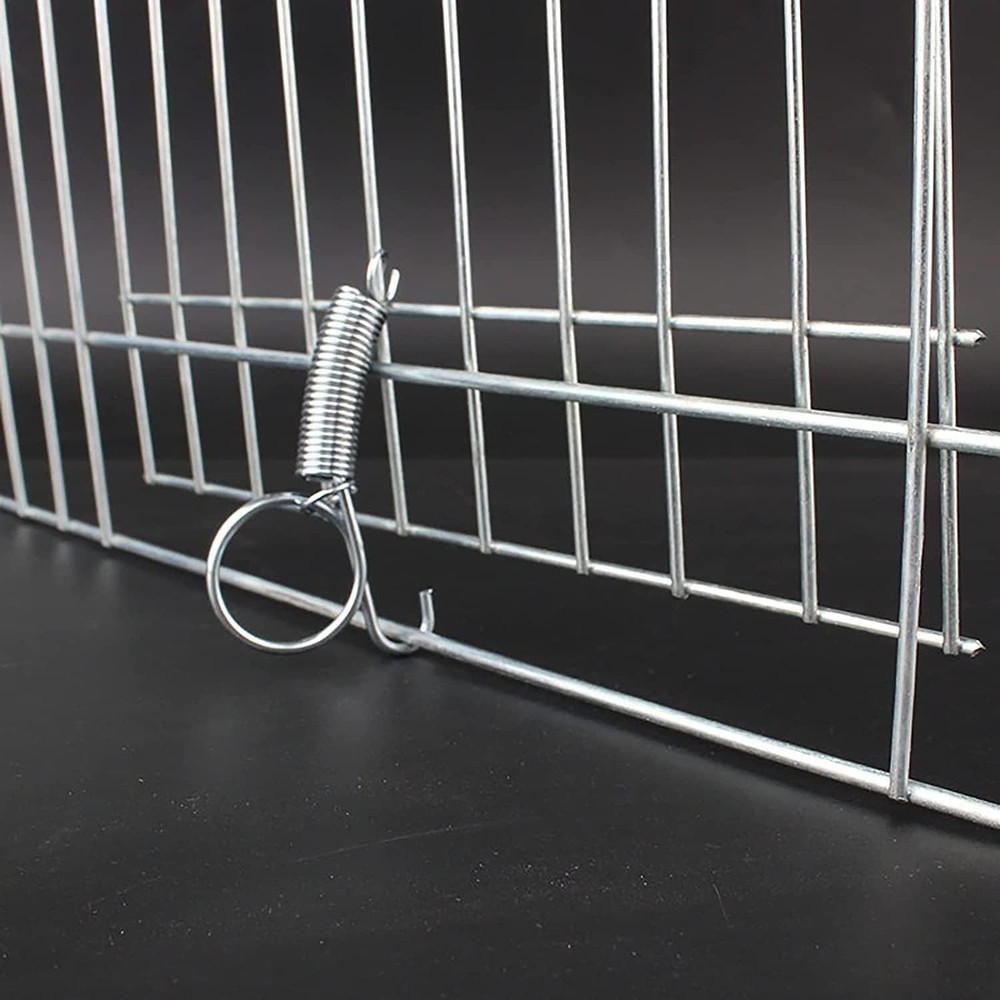High-Quality Galvanized Metal Cage Hooks - 10-Pack for Easy Installation