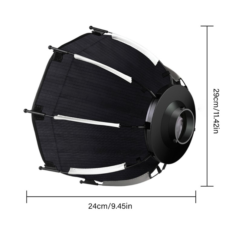 Small 290mm Octagonal Softbox Easy Storage Octagonal Softbox for Photography
