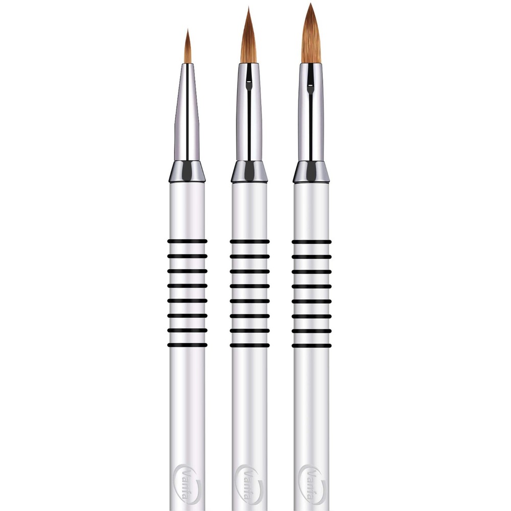 Vanfa 3D Nail Art Design Brush Set (#2+ #4 + #5)