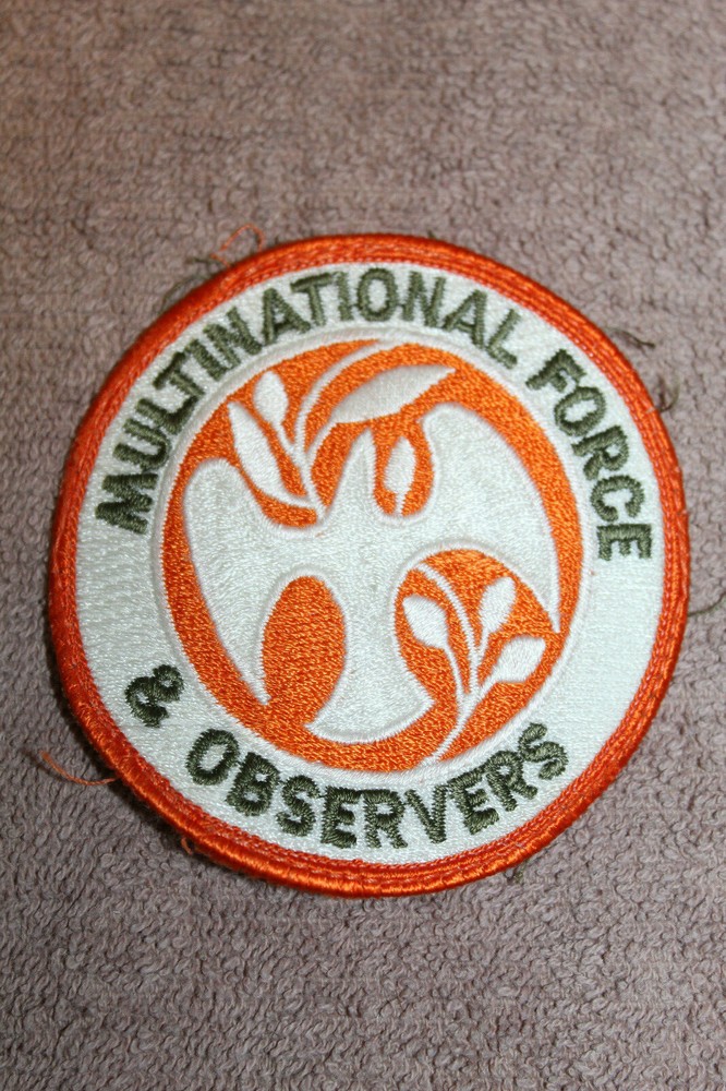 Two Original U.N. Multinational Forces & Observers Uniform Patches