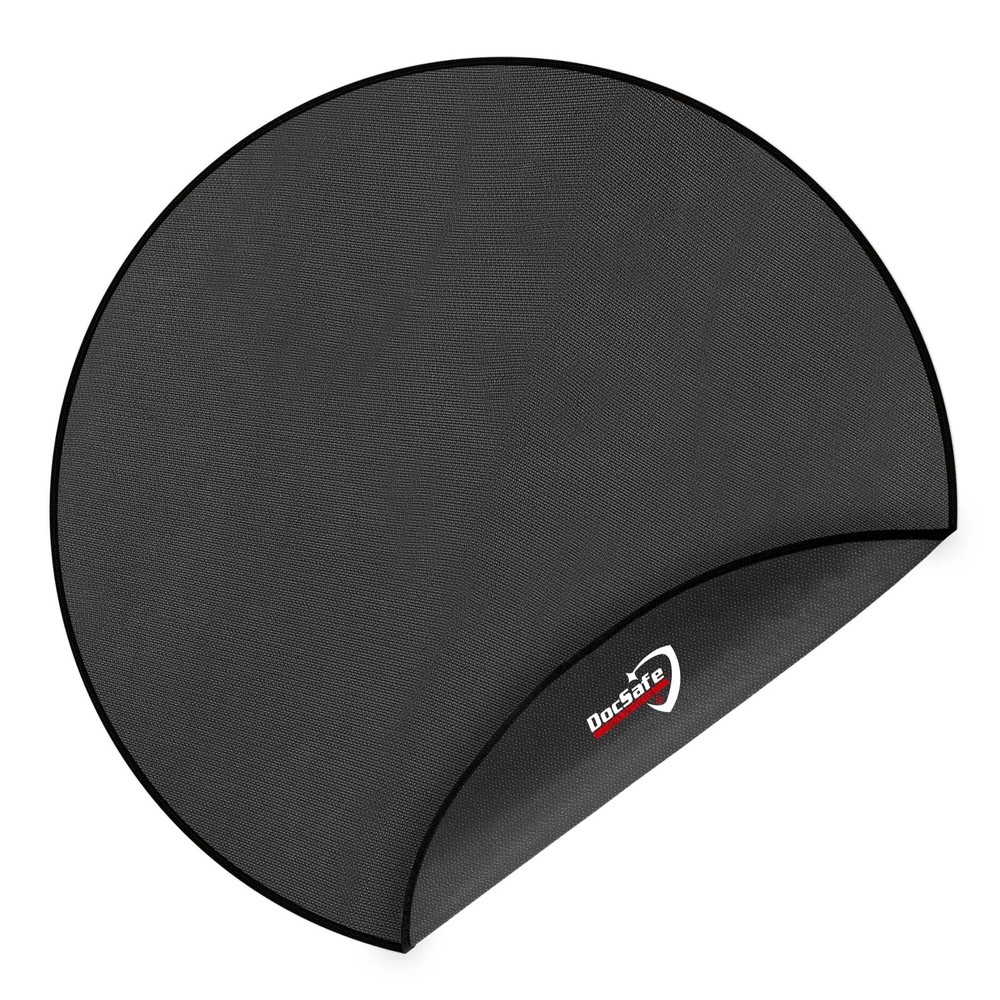 DocSafe 48" Round Fire Pit Mat,4-Layer Under Grill Mat Deck Patio Protect Mat...