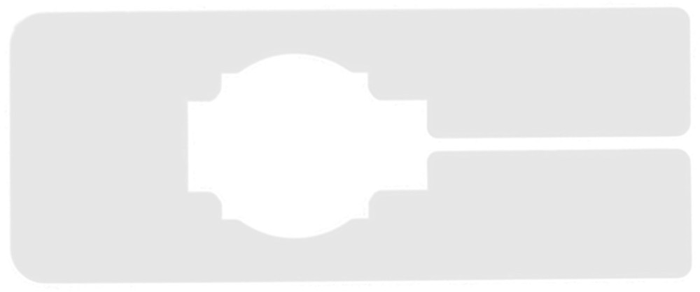 Plastic 20 Blank Rectangular Size Dividers for Retail Clothing Racks
