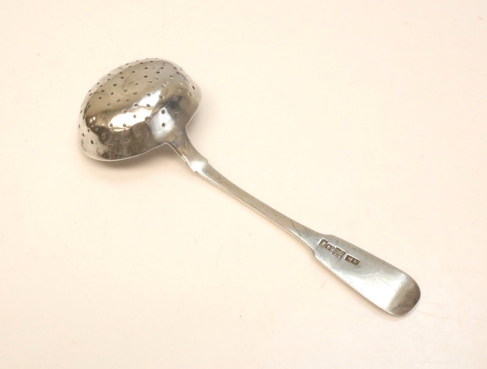 Mikhail Mikhailovich Russian 84 Silver Tea Strainer, circa 1880