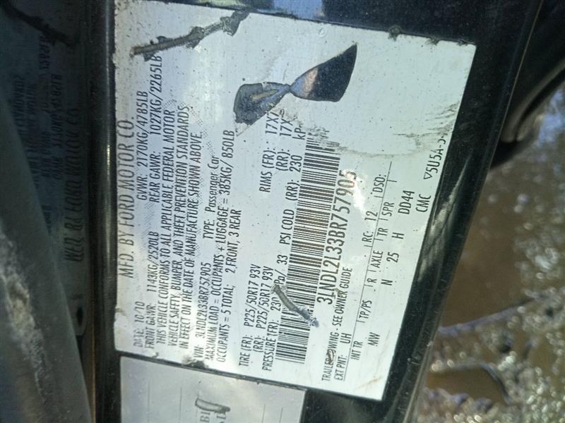 Used Blind Spot Detection System Warning Control Module fits: 2011 Lincoln Mkz D