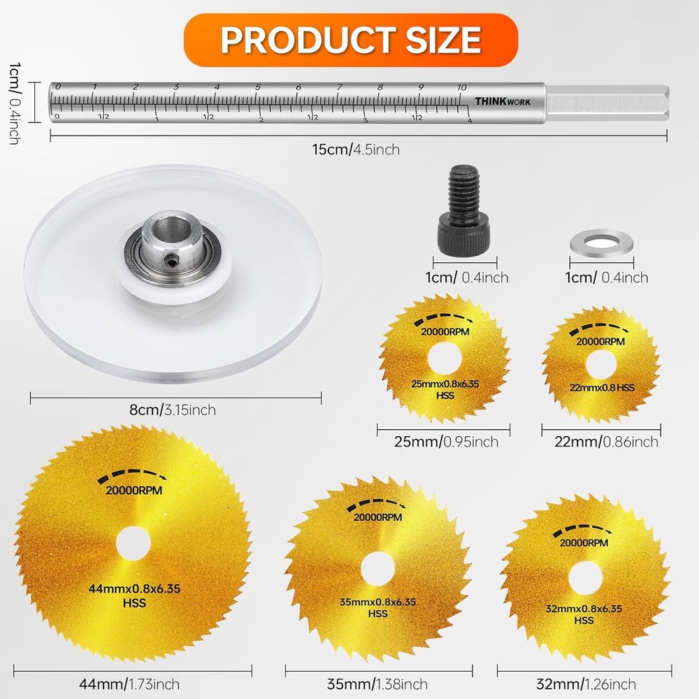 Inside Pipe Cutter for PVC Pipe, Cutter Tool Set with Scale Adjustable Depth Gau