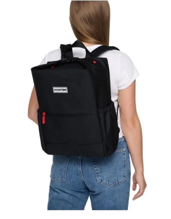 NWT Hunter Top Clip Backpack - Water-Resistant Sleek Functional School Backpack