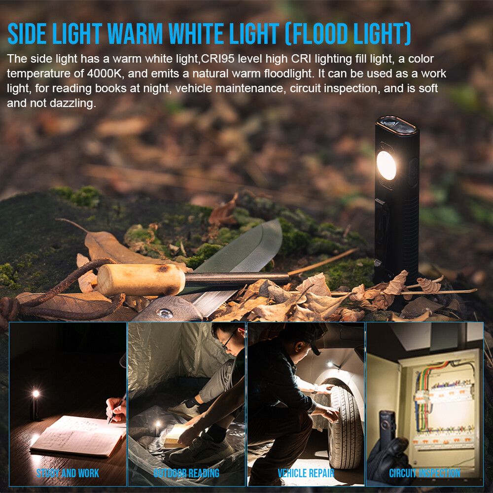 Trustfire MINI X3 EDC Flashlight , White , Floodlight , Infrared , Green Pointer