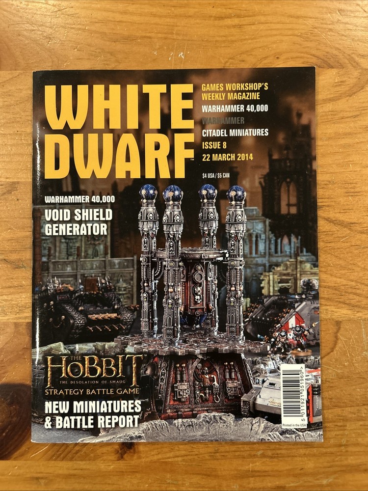 WARHAMMER MAGAZINE WHITE DWARF ISSUE #8 March 22 2014 Void Shield Generator