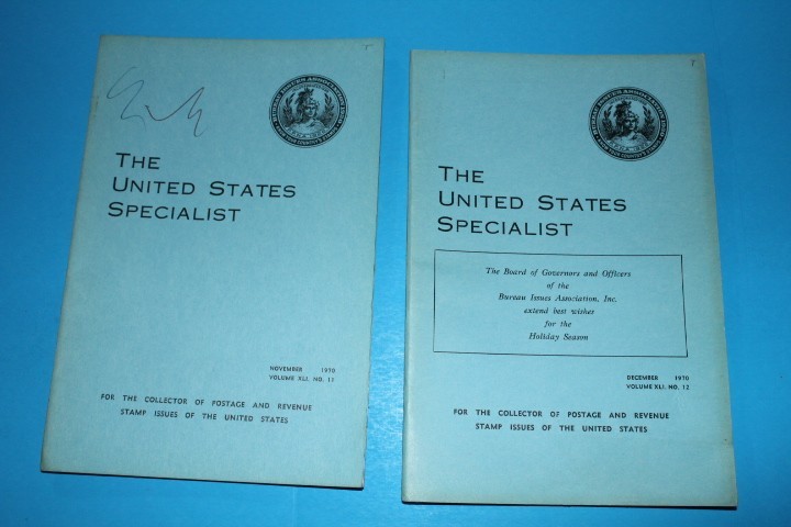 The United States Specialist Journal 1970 Full year BlueLakeStamps Timeless info