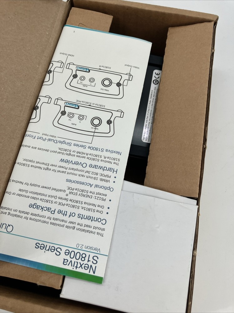 VERINT SYSTEMS NEXTIVA S1801E NETWORK VIDEO ENCODER 12VDC Ships Fast