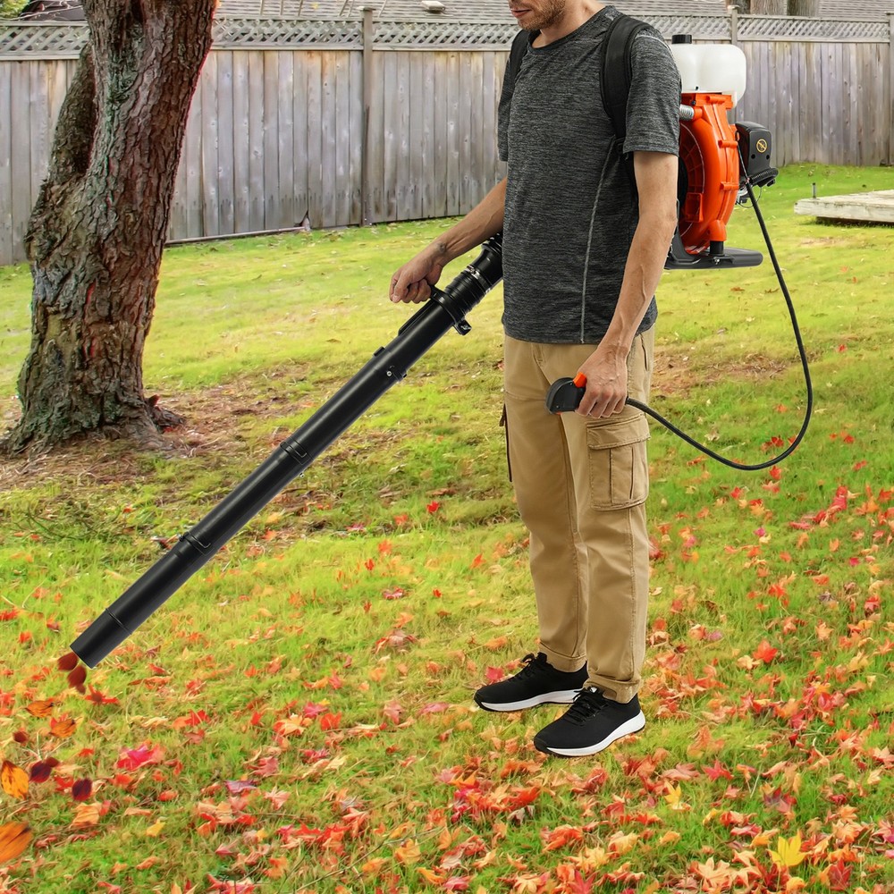 2-stroke Leaf Blower Tool Manual Gasoline Power Backpack Dust Blowing Machine