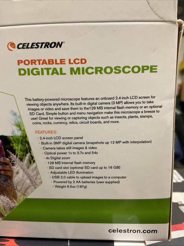 Celestron NEW LCD Portable Handheld Digital Camera Microscope Mini Scope 200x