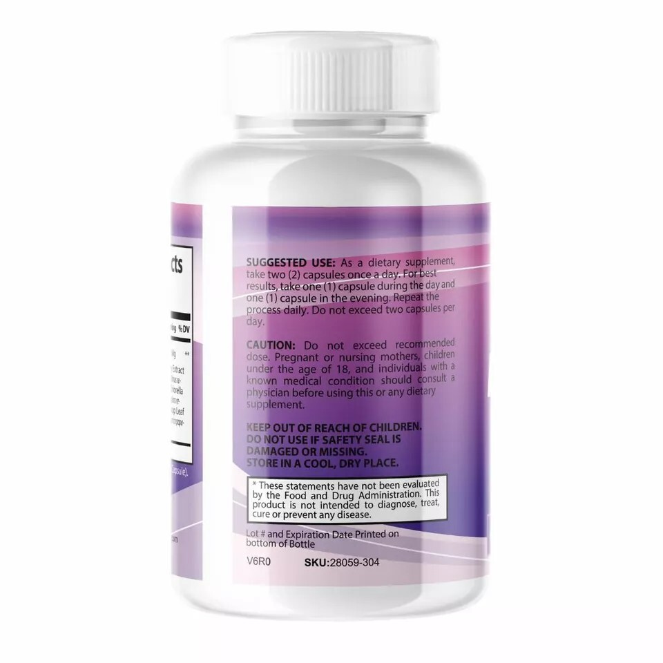 Herpesyl Pills Capsules Supplement Tablets Purple Bottle