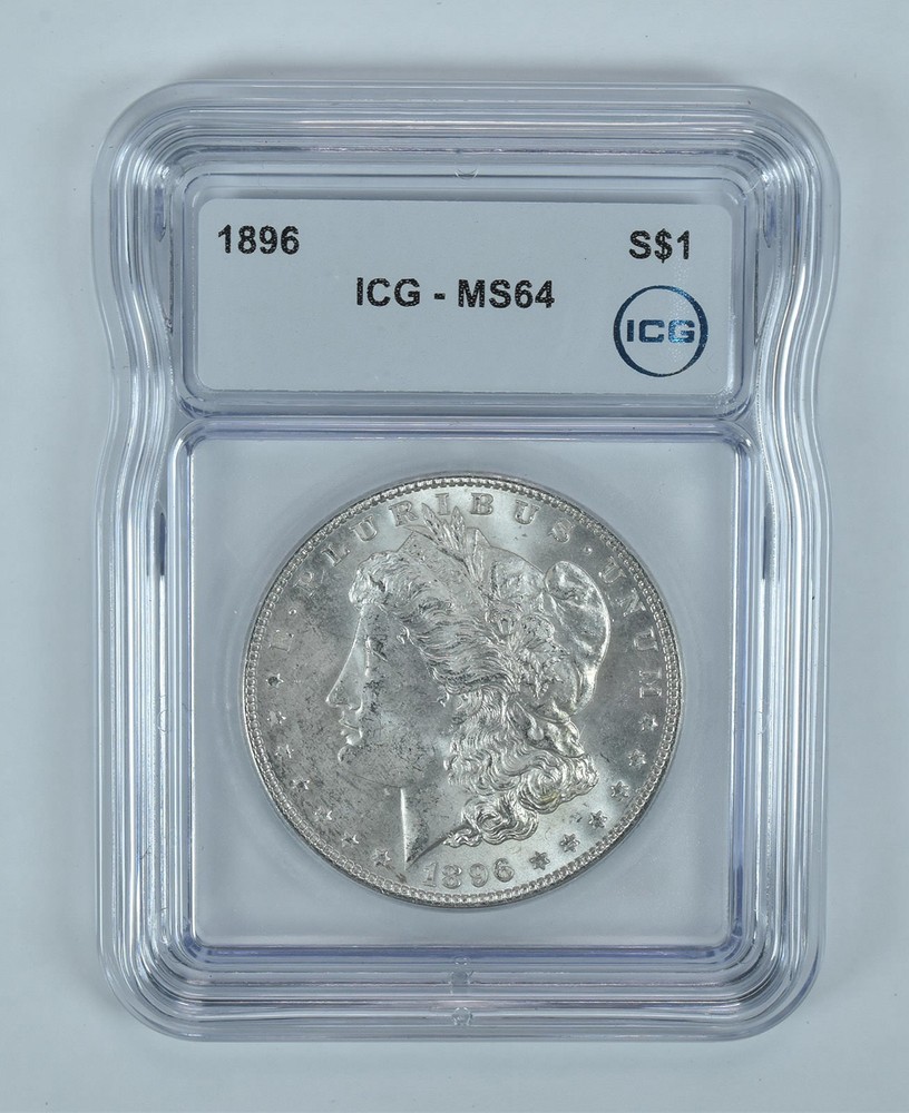 1896 Morgan Silver Dollar MS64 ICG