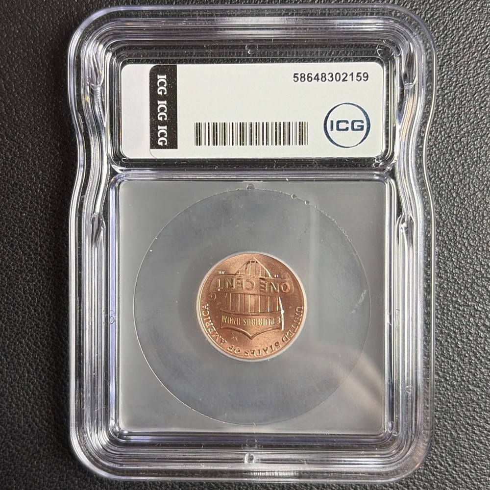 2025 D Lincoln Shield Cent - Uncirculated - ICG MS66 RD - 1C