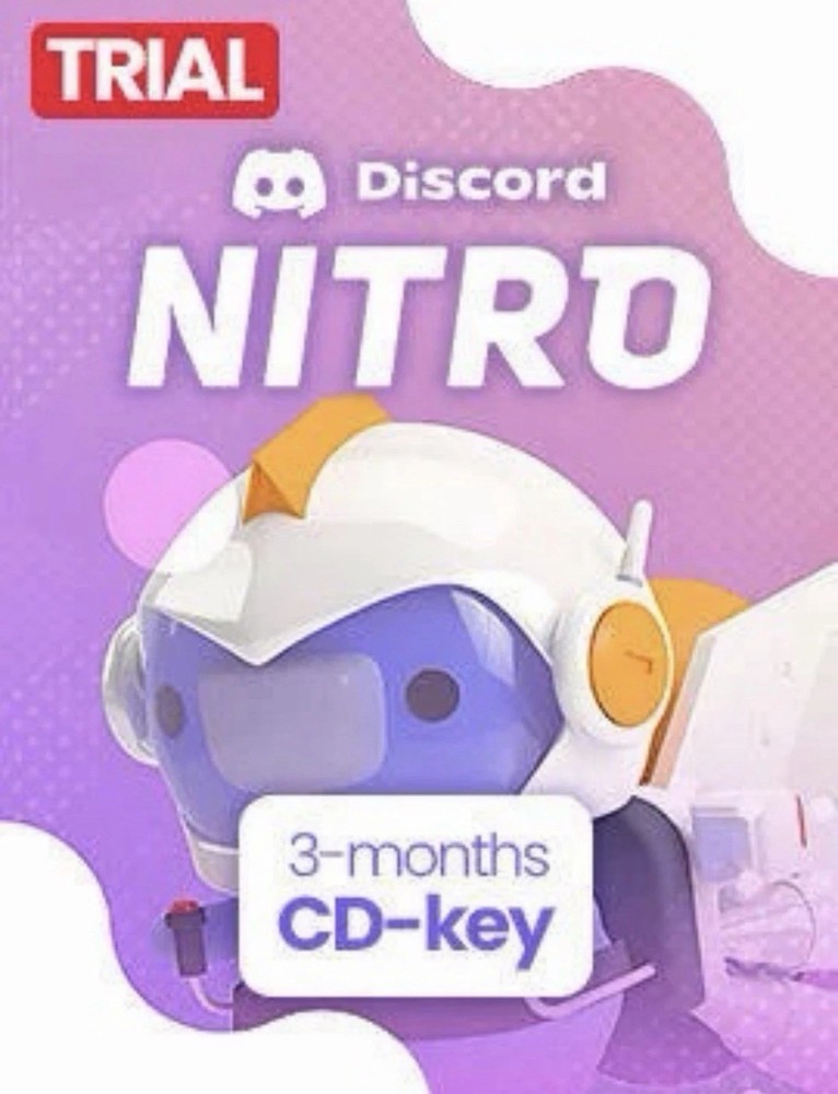 Discord Nitro 3 Month Trial + 2 boost | Fast + Checked