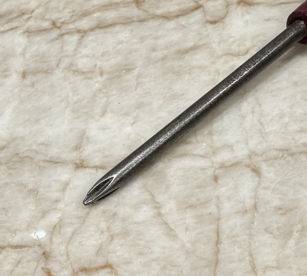 Vintage Stanley Wood Handle Phillips Screwdriver
