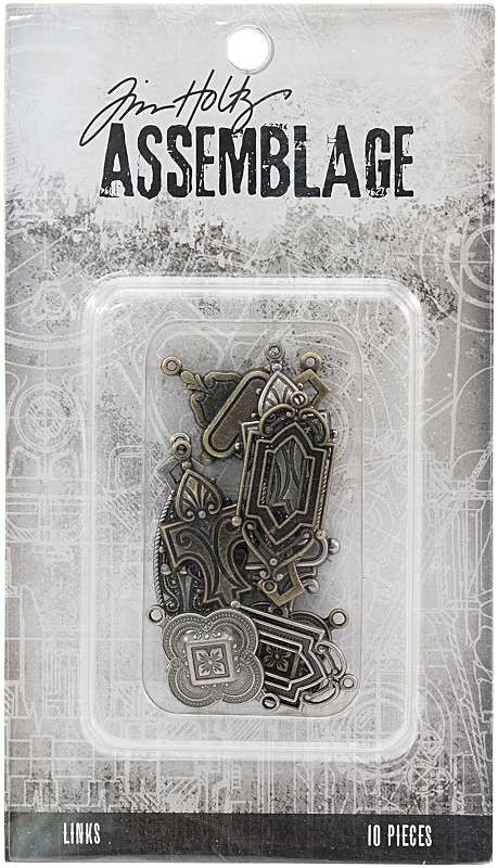 Tim Holtz Assemblage Links 10/Pkg Art Deco