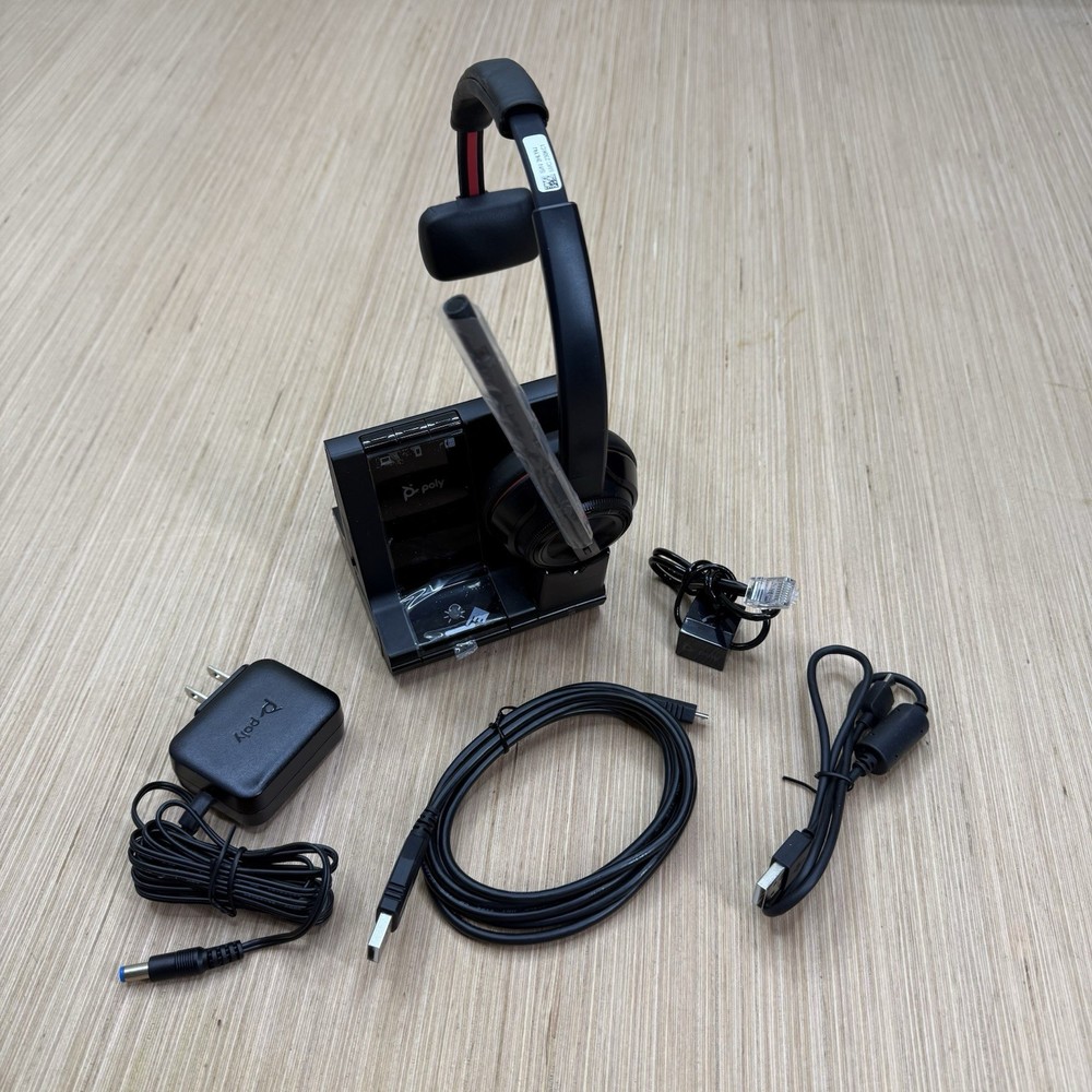 Plantronics Poly W8200B Wireless Headset MS Teams Compatible - New Open Box