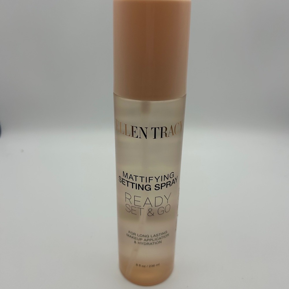 Ellen Tracy Mattifying Setting Spray Ready Set Go forMakeup Application 8 oz