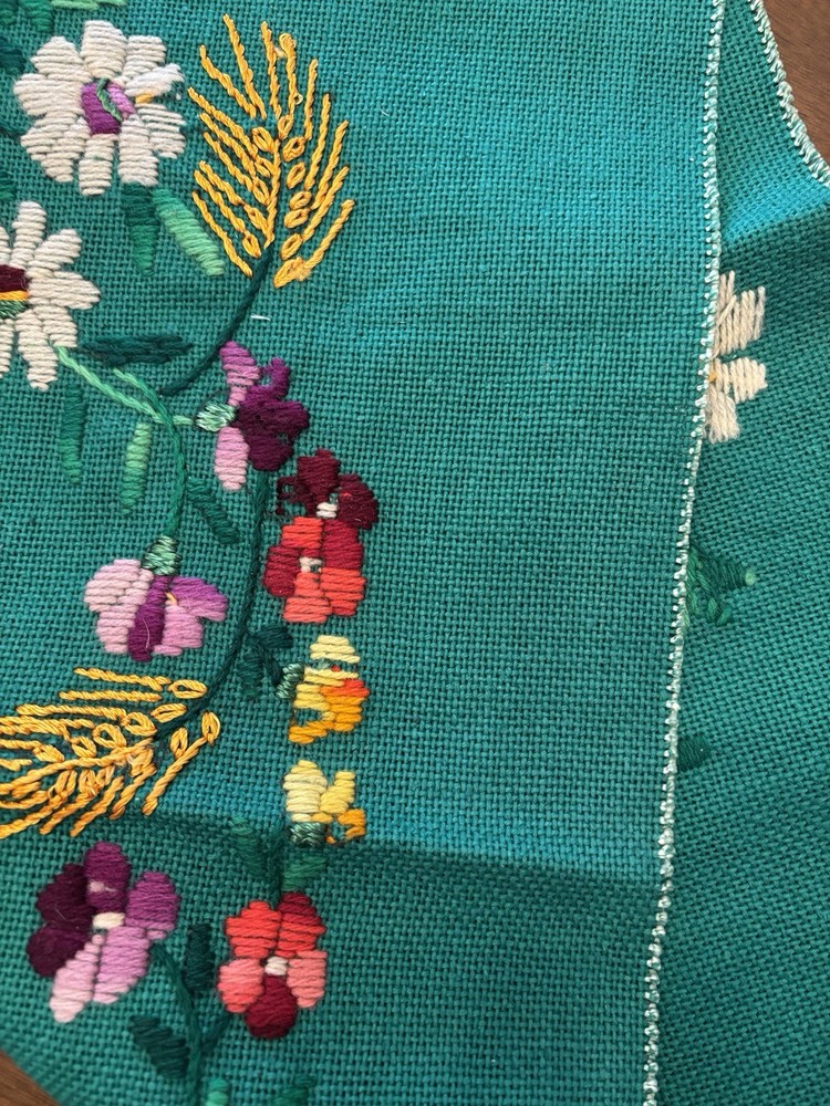 Vintage Needlepoint Table Linen Placemat
