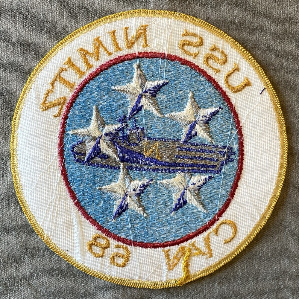 US Navy USS Nimitz (CVN-68) Ship Jacket Patch USN