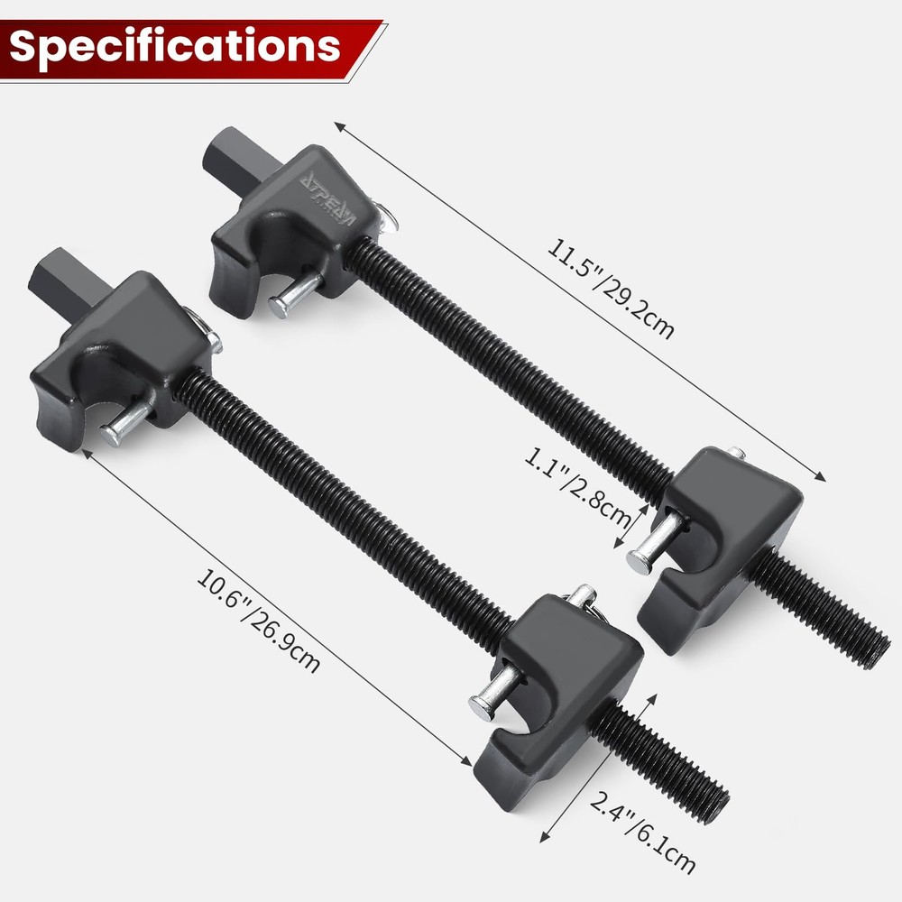 Macpherson Strut Spring Compressor 2pc Heavy Duty Coil Spring Compressor Stru...
