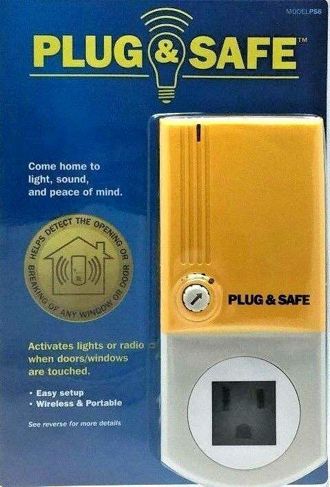 Plug & Safe Motion Sensor Detector Wireless Home Theft Security System PS8