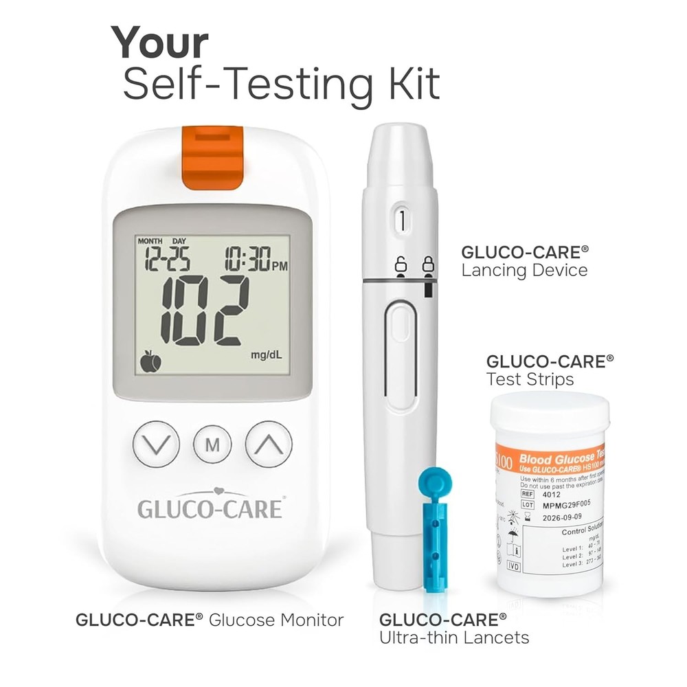 Comprehensive Glucometer Kit: Accurate Readings, 500 Memory & Easy Calibration