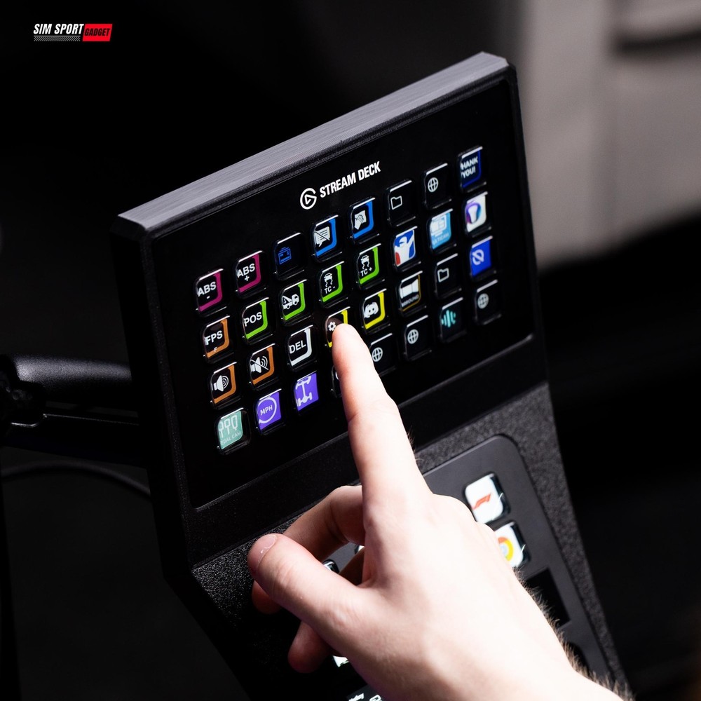Stream Deck XL + Plus Combo Console Mount for Sim Racing Rig | Flight Rig |