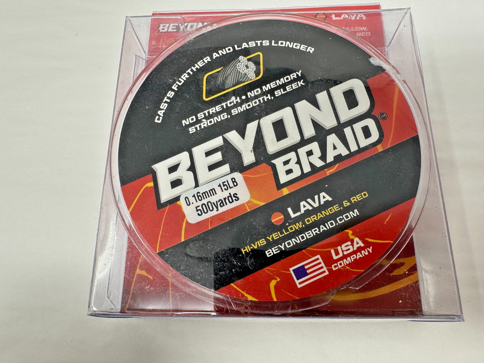 500 Yards of Beyond Braid Braided Fishing Line, No Stretch LAVA 2 Sizes Avail.