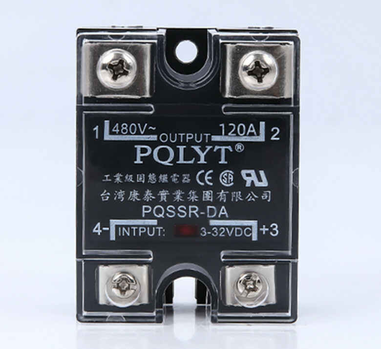 PQSSR-DA 120A Single-phase Solid State Relay SSR-120DA DC Control AC
