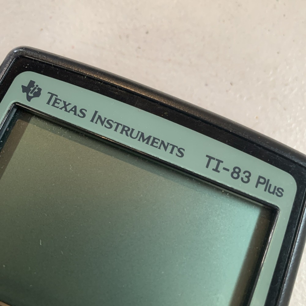 Texas Instruments TI-83 Plus Calculator with Cover - Tested & Working