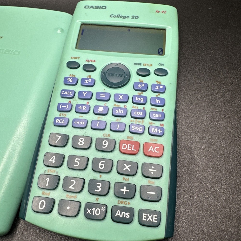 Casio College FX-92 Special Scientific Calculator Formulas & Graphs