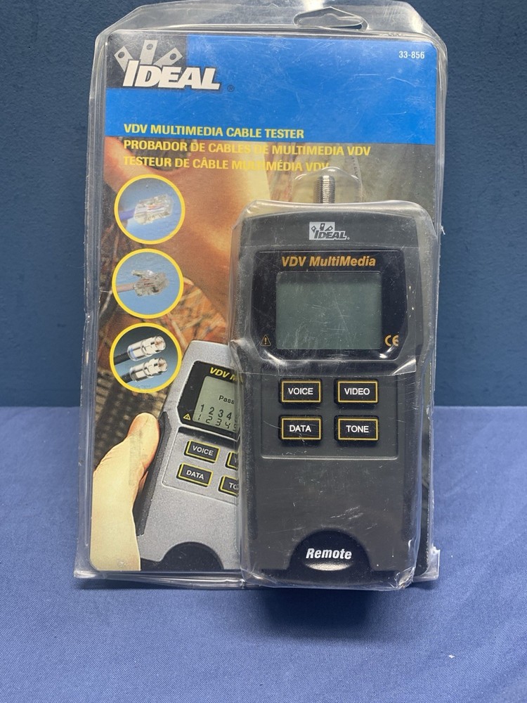 IDEAL #33-856 VDV Multimedia Cable Tester-NEW