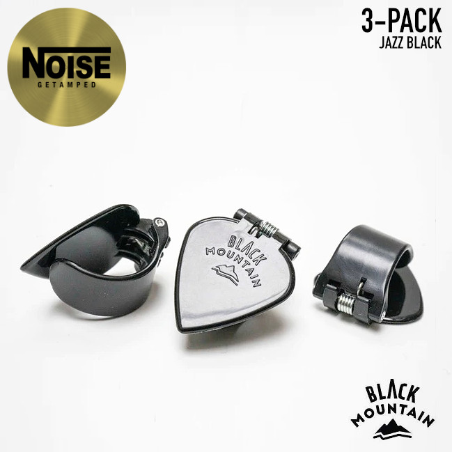 BLACK MOUNTAIN Thumb Pick Jazz Point 3-Picks - Spring Fit Thumb Flat Pick Combo