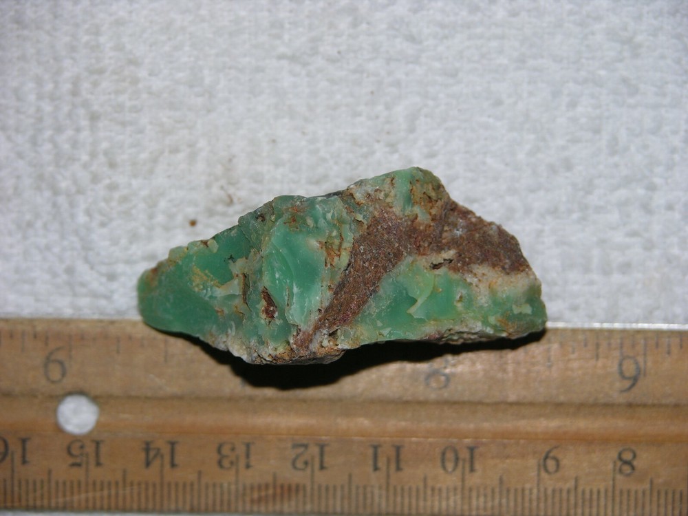 Chrysoprase rough mixed gem grade Australia 2 inch C100