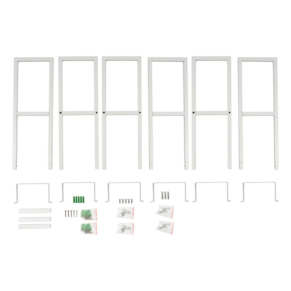 3pcs CD Wall Mount Racks CD Storage Holder Rack Display CD-DVD Stand White