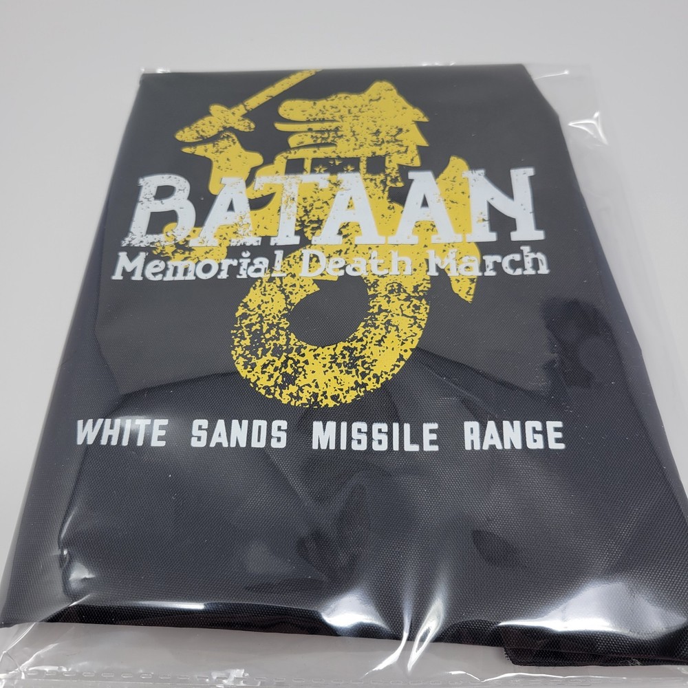 Bataan Memorial Death March Drawstring Backpack White Sands Missile Range Bag