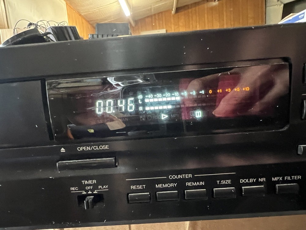 Denon DRS-640 Single Cassette Deck TESTED WORKING