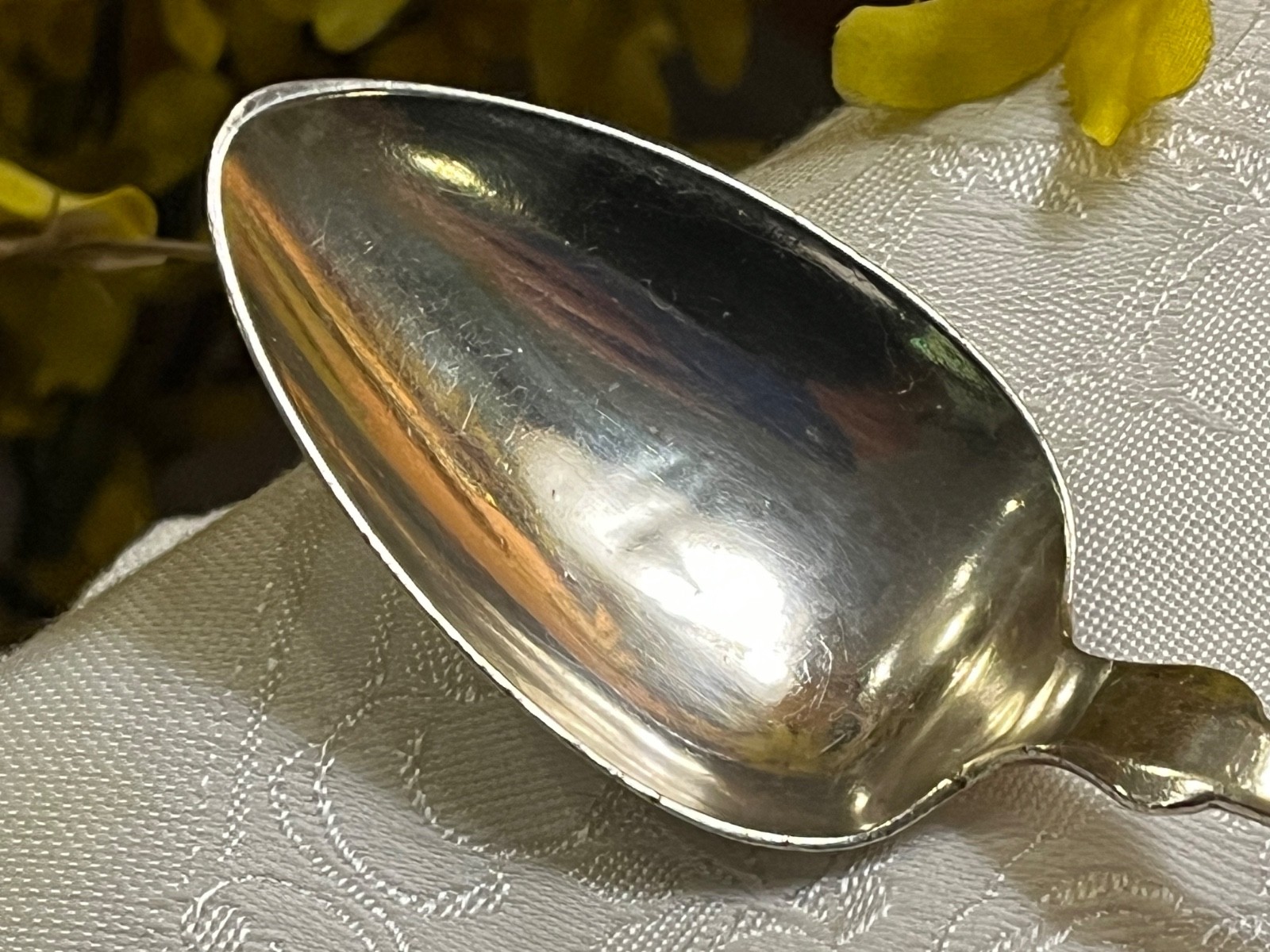 Antique Coin Silver Spoon By Hotchkiss & Schreuder / L L Mason Monogrammed