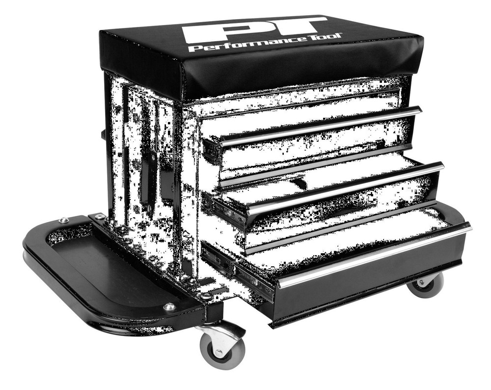 Performance Tool W85025 Creeper Seat Tool Box
