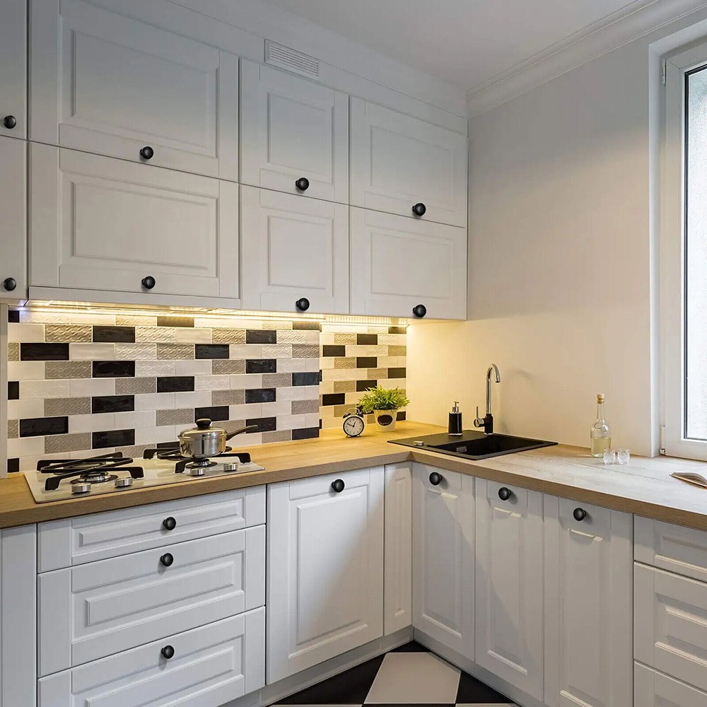 Lot Matte Black Cabinet Pull Knobs Kitchen Drawer Handles Door Cupboard Hardware