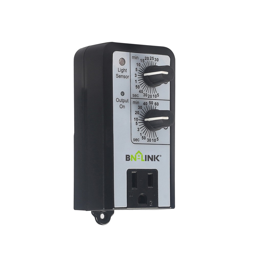 BN-LINK Mechanical Timer Repeatable W/ Light Sensor 24H ON OFF For Hydroponics