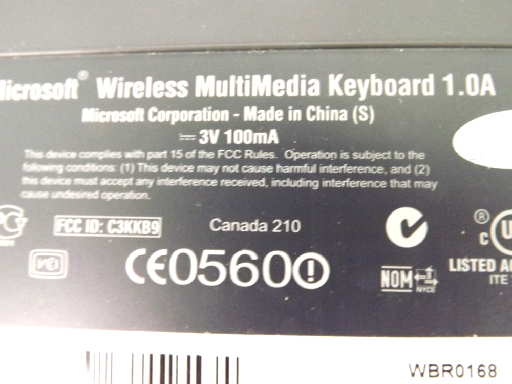 Microsoft Wireless Optical Desktop Keyboard w Mouse SN 5911900168143 WIN/ MAC