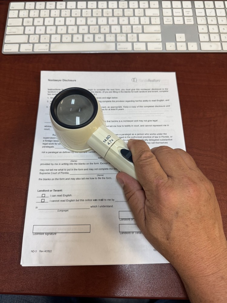 4.7X COIL LED Lighted Hand Held-Stand Magnifier - STORE DISPLAY
